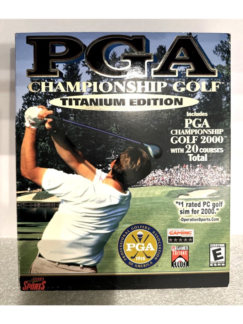 PGA Championship Golf 2000 Titanium Edition PC CD-ROM Rare Big Box - New Sealed